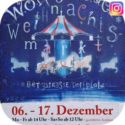 Veranstaltungsplakat für den Weihnachtsmarkt 2023 in Worpswede